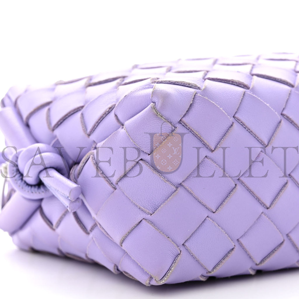 BOTTEGA VENETA NAPPA INTRECCIATO MINI LOOP CAMERA BAG WISTERIA (18*11*8cm) BOTTEGA VENETA NAPPA INTRECCIATO MINI LOOP CAMERA BAG WISTERIA (18*11*8cm)