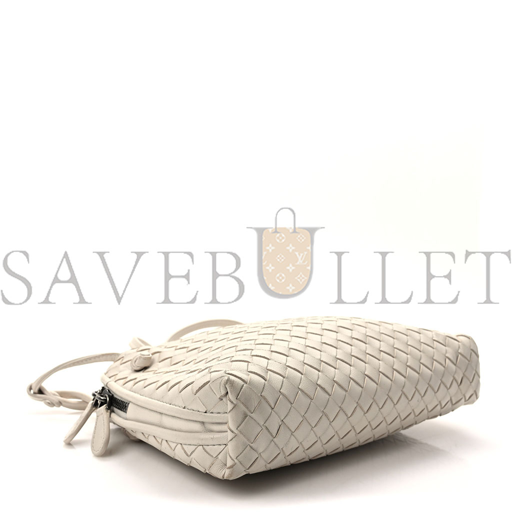 BOTTEGA VENETA NAPPA INTRECCIATO NODINI CROSSBODY MESSENGER WHITE (23*18*5cm) BOTTEGA VENETA NAPPA INTRECCIATO NODINI CROSSBODY MESSENGER WHITE (23*18*5cm)