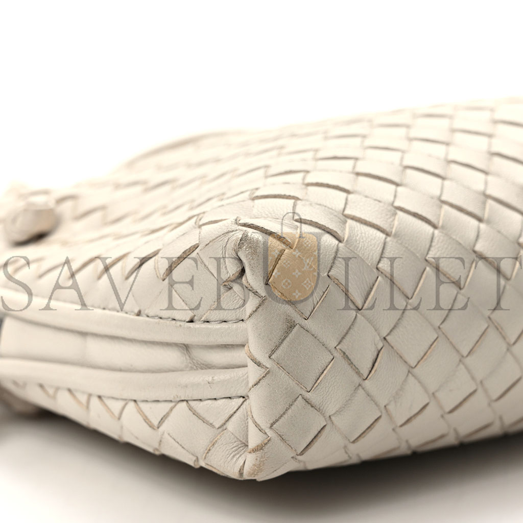 BOTTEGA VENETA NAPPA INTRECCIATO NODINI CROSSBODY MESSENGER WHITE (23*18*5cm) BOTTEGA VENETA NAPPA INTRECCIATO NODINI CROSSBODY MESSENGER WHITE (23*18*5cm)
