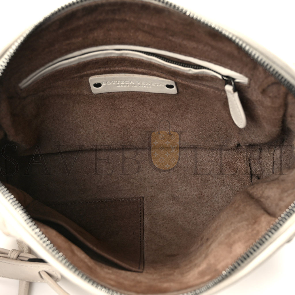BOTTEGA VENETA NAPPA INTRECCIATO NODINI CROSSBODY MESSENGER WHITE (23*18*5cm) BOTTEGA VENETA NAPPA INTRECCIATO NODINI CROSSBODY MESSENGER WHITE (23*18*5cm)