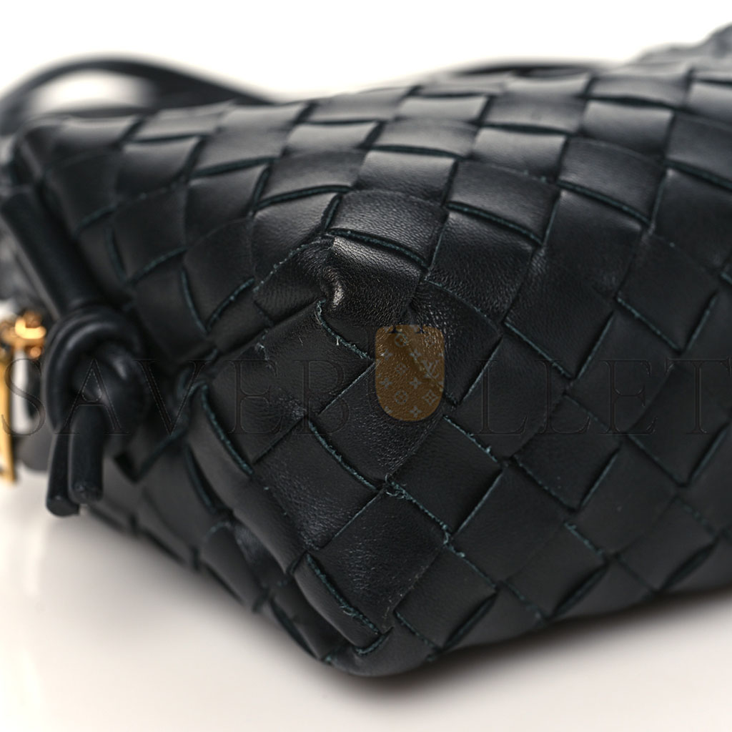 BOTTEGA VENETA NAPPA INTRECCIATO MINI LOOP CAMERA BAG BLACK (17*11*6cm) BOTTEGA VENETA NAPPA INTRECCIATO MINI LOOP CAMERA BAG BLACK (17*11*6cm)