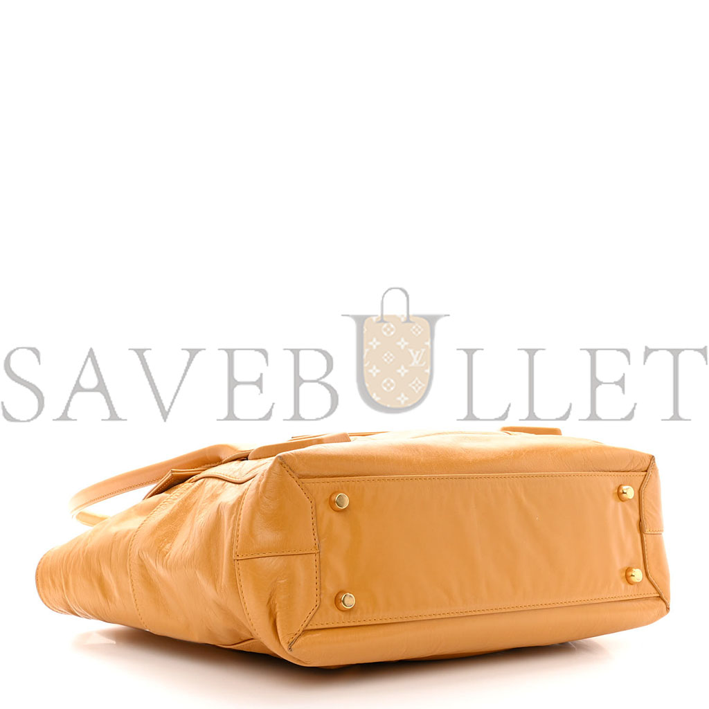 BOTTEGA VENETA PAPER CALFSKIN MAXI INTRECCIATO MEDIUM ARCO SLOUCH YELLOW (32*27*11cm) BOTTEGA VENETA PAPER CALFSKIN MAXI INTRECCIATO MEDIUM ARCO SLOUCH YELLOW (32*27*11cm)