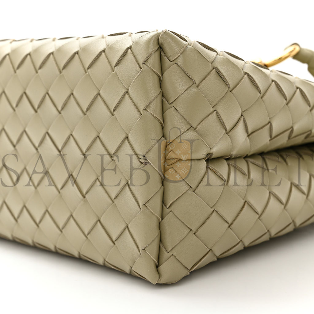 BOTTEGA VENETA NAPPA INTRECCIATO MEDIUM ANDIAMO SHOULDER BAG TRAVERTINE (32*25*11cm)
