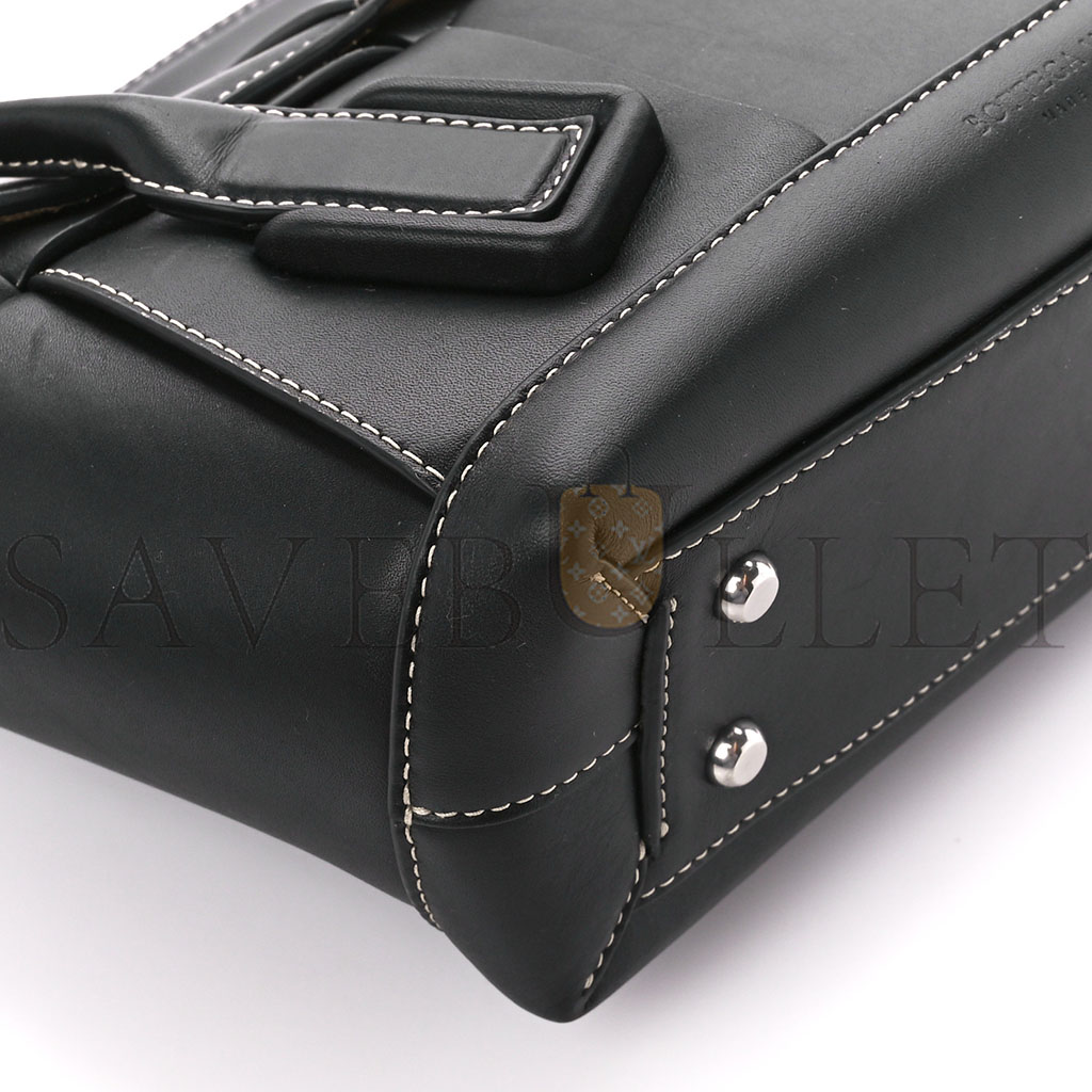 BOTTEGA VENETA FRENCH CALFSKIN MAXI INTRECCIATO ARCO 33 BLACK (25*22*9cm) BOTTEGA VENETA FRENCH CALFSKIN MAXI INTRECCIATO ARCO 33 BLACK (25*22*9cm)