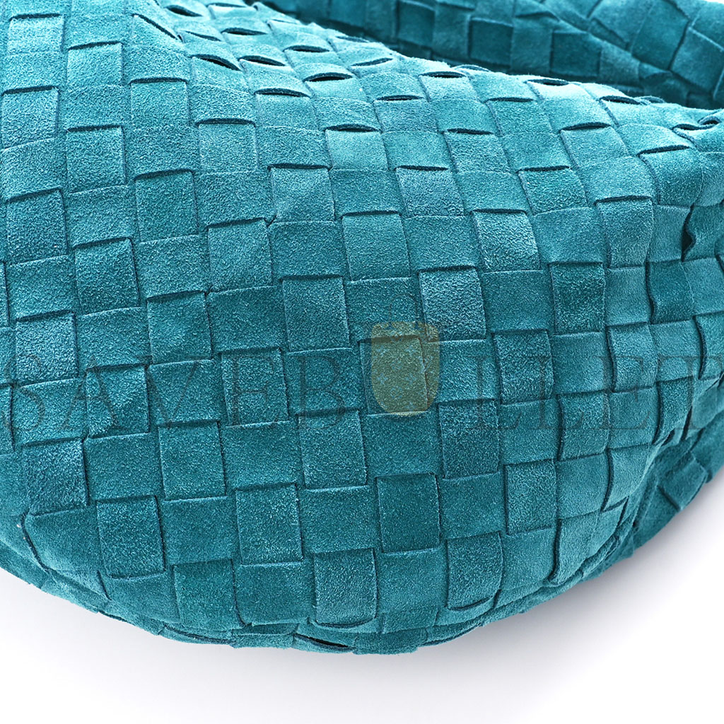 BOTTEGA VENETA SUEDE INTRECCIATO TEEN JODIE HOBO PETROLEUM BLUE (36*20*13cm) BOTTEGA VENETA SUEDE INTRECCIATO TEEN JODIE HOBO PETROLEUM BLUE (36*20*13cm)