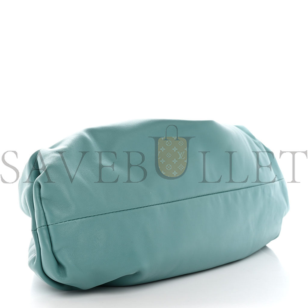 BOTTEGA VENETA SMOOTH BUTTER CALF THE POUCH OVERSIZED CLUTCH LINOLEUM (39*18*9cm) BOTTEGA VENETA SMOOTH BUTTER CALF THE POUCH OVERSIZED CLUTCH LINOLEUM (39*18*9cm)