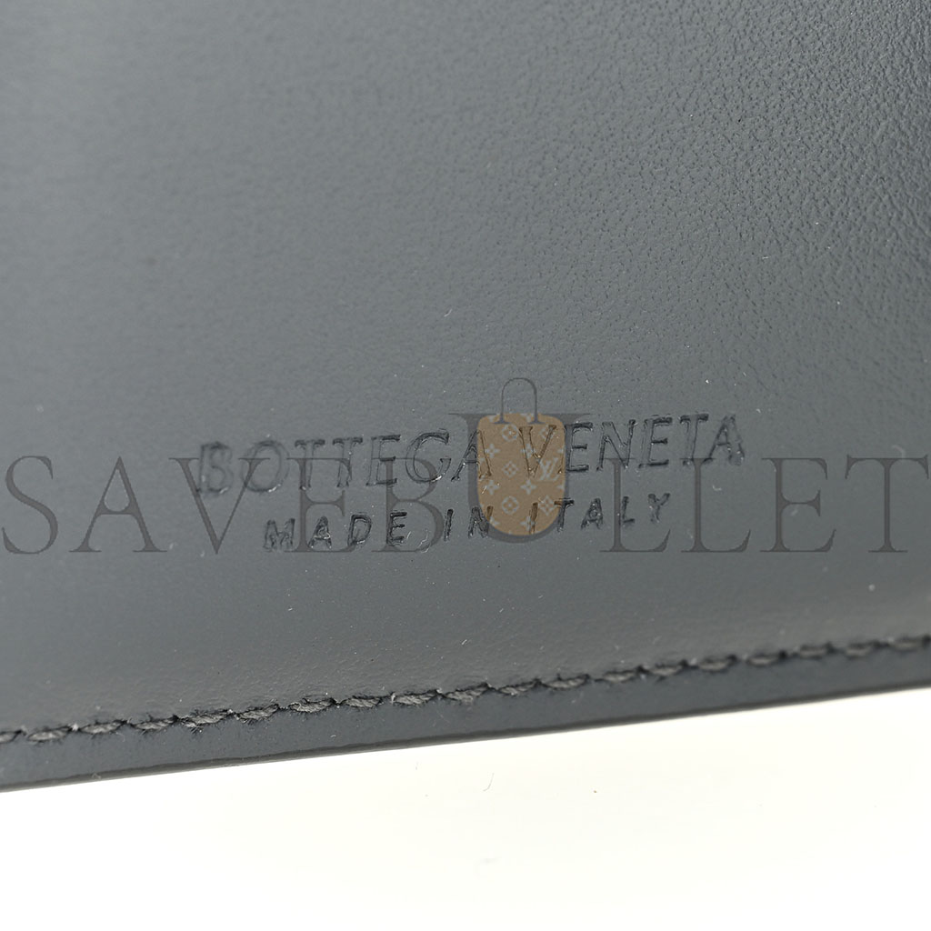 BOTTEGA VENETA NAPPA MAXI INTRECCIATO MEDIUM CASSETTE BIFOLD ZIP WALLET THUNDER (15*12*1cm) BOTTEGA VENETA NAPPA MAXI INTRECCIATO MEDIUM CASSETTE BIFOLD ZIP WALLET THUNDER (15*12*1cm)