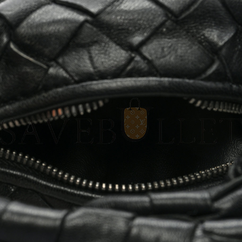 BOTTEGA VENETA NAPPA INTRECCIATO CANDY JODIE BLACK (17*16*5cm) BOTTEGA VENETA NAPPA INTRECCIATO CANDY JODIE BLACK (17*16*5cm)