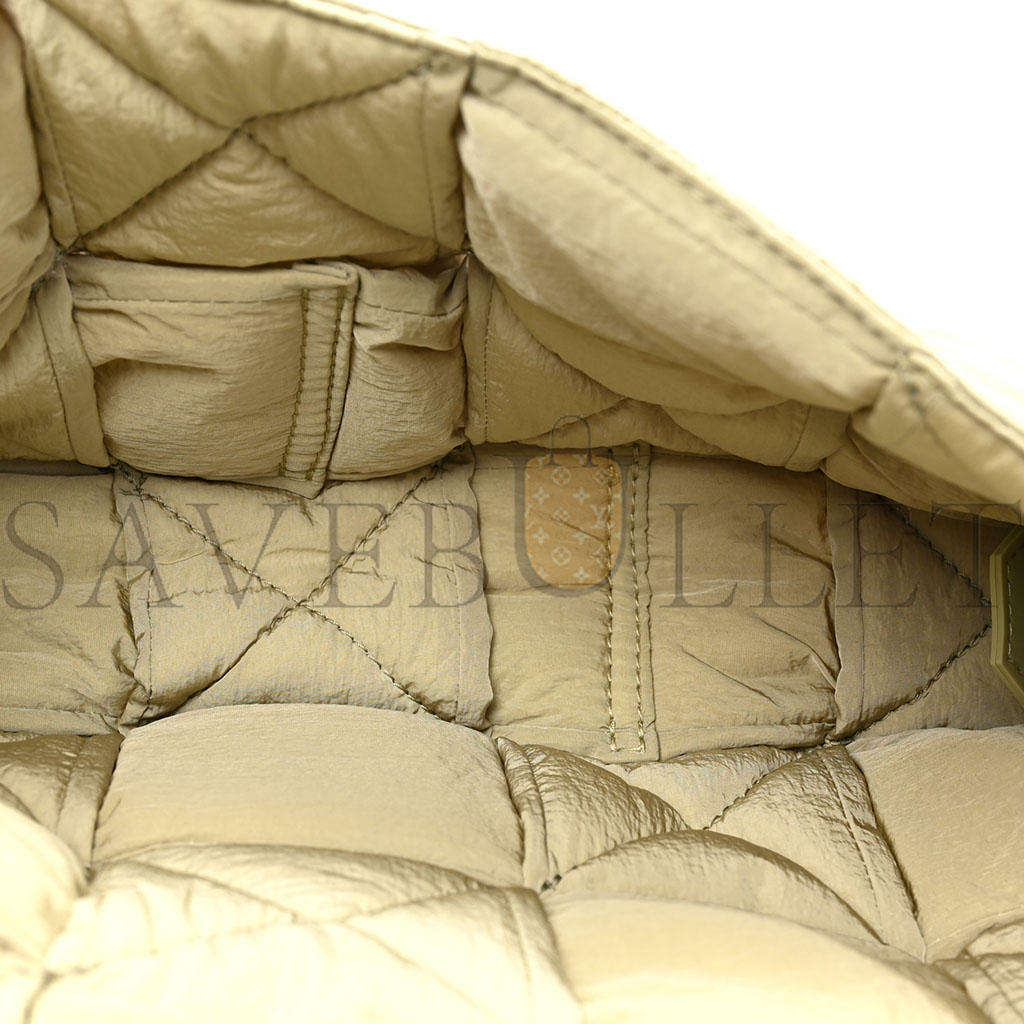 BOTTEGA VENETA NYLON INTRECCIATO PADDED TECH CASSETTE BAG TRAVERTINE (32*17*10cm) BOTTEGA VENETA NYLON INTRECCIATO PADDED TECH CASSETTE BAG TRAVERTINE (32*17*10cm)