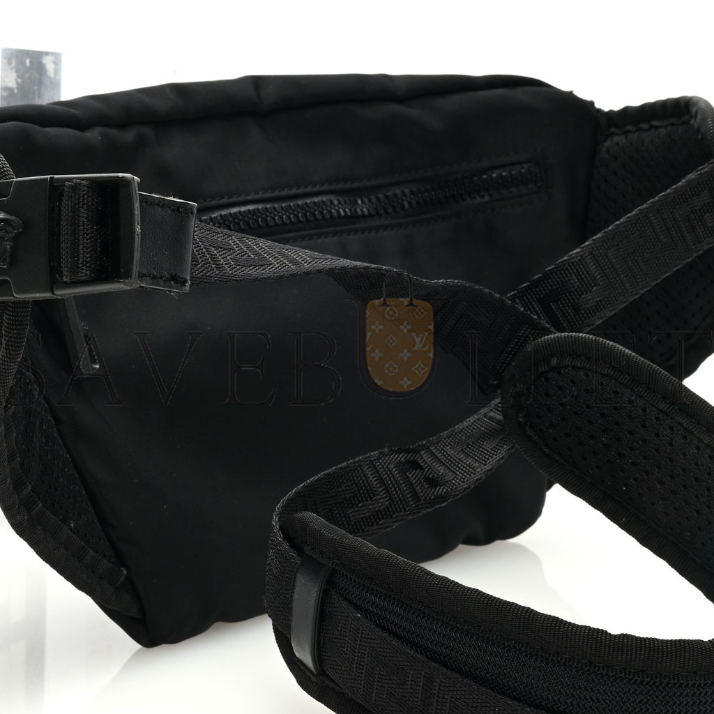 VERSACE NYLON PALAZZO MEDUSA BELT BAG BLACK (25*15*3cm) VERSACE NYLON PALAZZO MEDUSA BELT BAG BLACK (25*15*3cm)