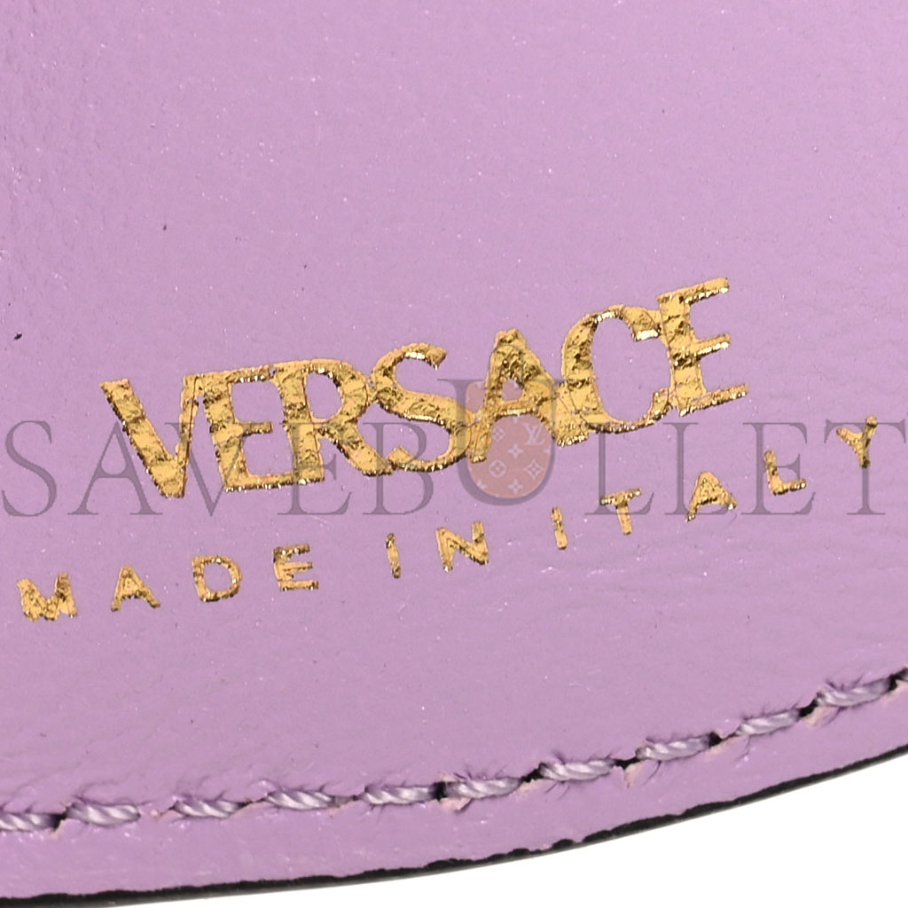 VERSACE GRAINED CALFSKIN MEDUSA WALLET ON CHAIN BLUE PINK (19*12*4cm) VERSACE GRAINED CALFSKIN MEDUSA WALLET ON CHAIN BLUE PINK (19*12*4cm)
