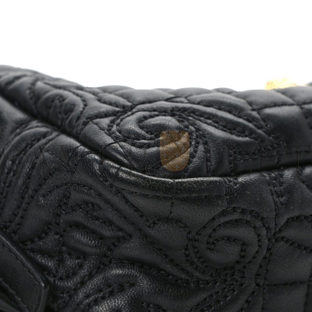 VERSACE NAPPA BAROCCO QUILTED VANITAS MEDEA BELT BAG BLACK (20*10*5cm) VERSACE NAPPA BAROCCO QUILTED VANITAS MEDEA BELT BAG BLACK (20*10*5cm)