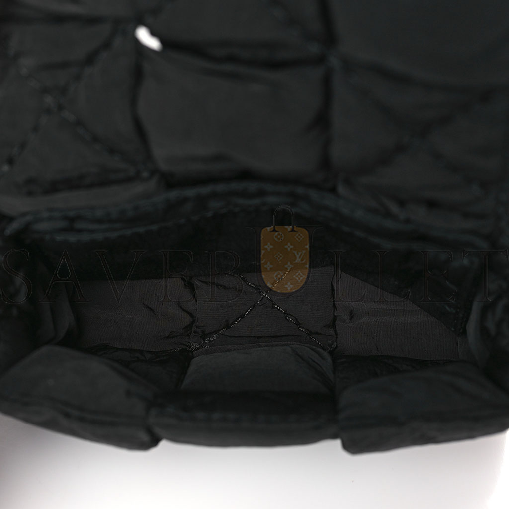 BOTTEGA VENETA NYLON INTRECCIATO MINI PADDED TECH CANDY CASSETTE BAG BLACK (13*8*3cm) BOTTEGA VENETA NYLON INTRECCIATO MINI PADDED TECH CANDY CASSETTE BAG BLACK (13*8*3cm)