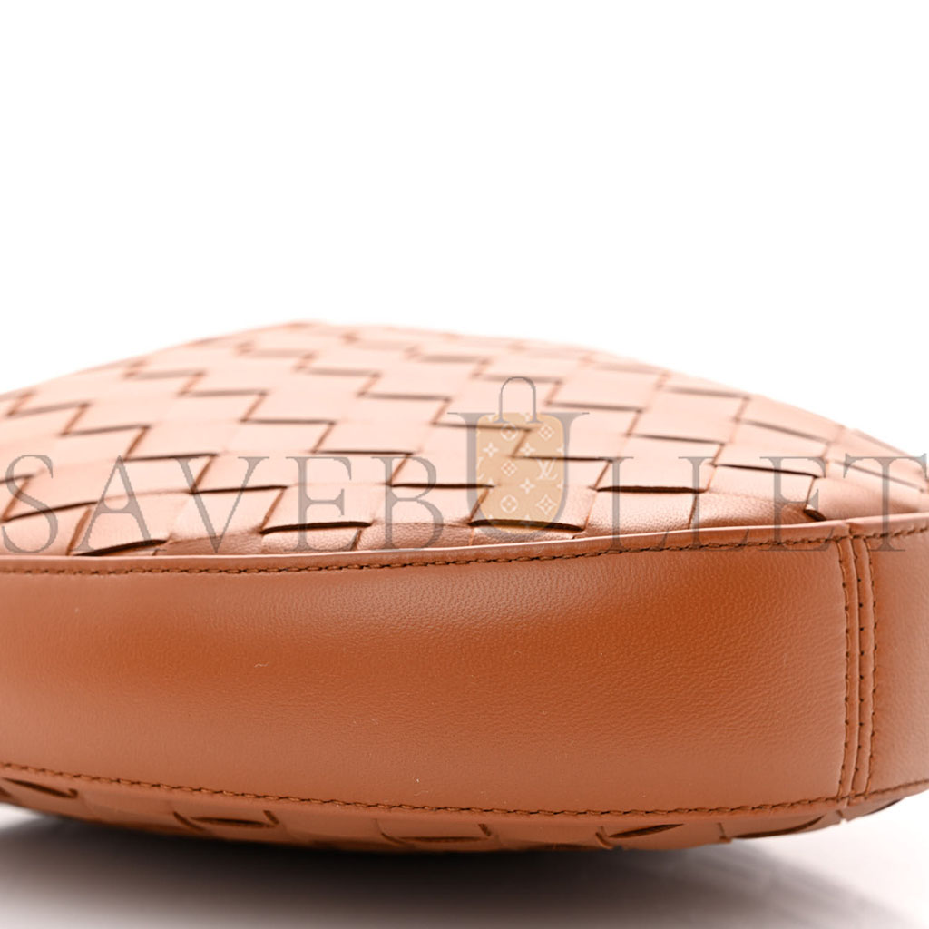 BOTTEGA VENETA NAPPA INTRECCIATO SMALL DROP SHOULDER BAG WOOD (34*23*6cm) BOTTEGA VENETA NAPPA INTRECCIATO SMALL DROP SHOULDER BAG WOOD (34*23*6cm)