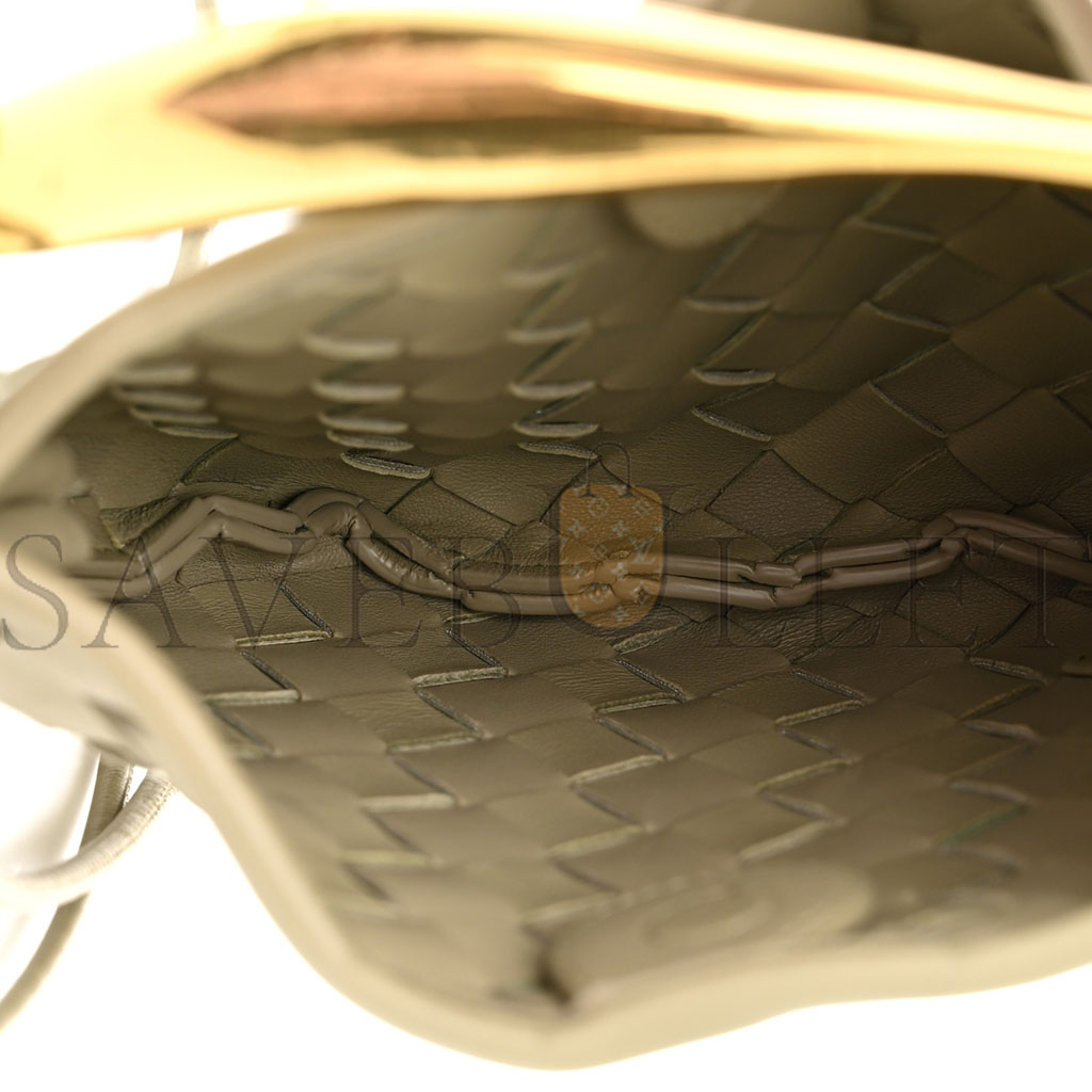 BOTTEGA VENETA NAPPA INTRECCIATO MINI SARDINE BAG TRAVERTINE (20*14*3cm) BOTTEGA VENETA NAPPA INTRECCIATO MINI SARDINE BAG TRAVERTINE (20*14*3cm)