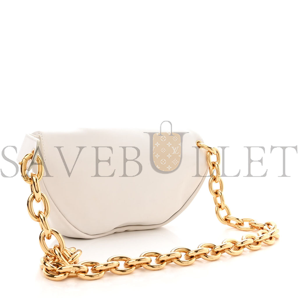 BOTTEGA VENETA NAPPA THE BELT CHAIN POUCH CHALK (24*14*7cm) BOTTEGA VENETA NAPPA THE BELT CHAIN POUCH CHALK (24*14*7cm)
