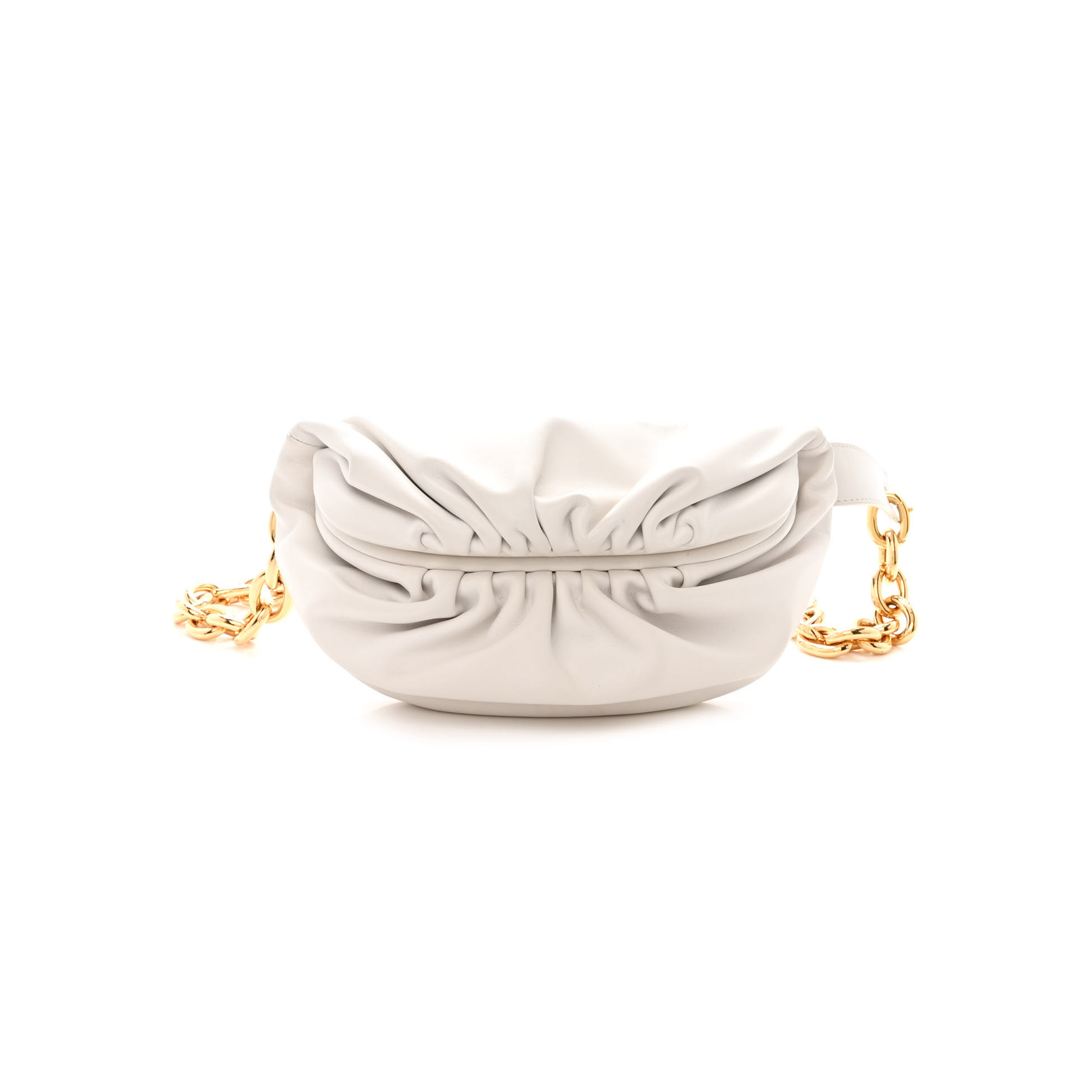BOTTEGA VENETA NAPPA THE BELT CHAIN POUCH CHALK (24*14*7cm) BOTTEGA VENETA NAPPA THE BELT CHAIN POUCH CHALK (24*14*7cm)