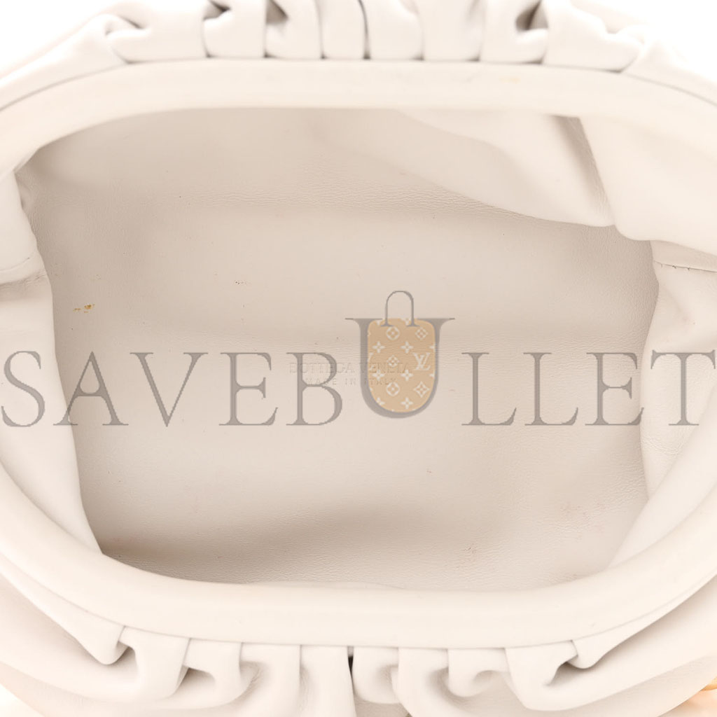 BOTTEGA VENETA NAPPA THE BELT CHAIN POUCH CHALK (24*14*7cm) BOTTEGA VENETA NAPPA THE BELT CHAIN POUCH CHALK (24*14*7cm)