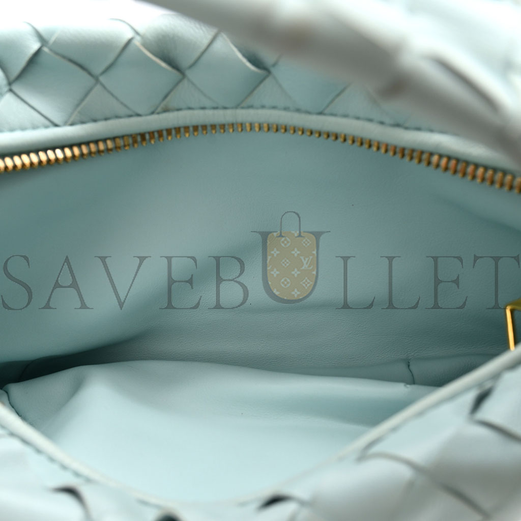 BOTTEGA VENETA NAPPA INTRECCIATO MINI JODIE TEAL WASHED (26*15*6cm) BOTTEGA VENETA NAPPA INTRECCIATO MINI JODIE TEAL WASHED (26*15*6cm)