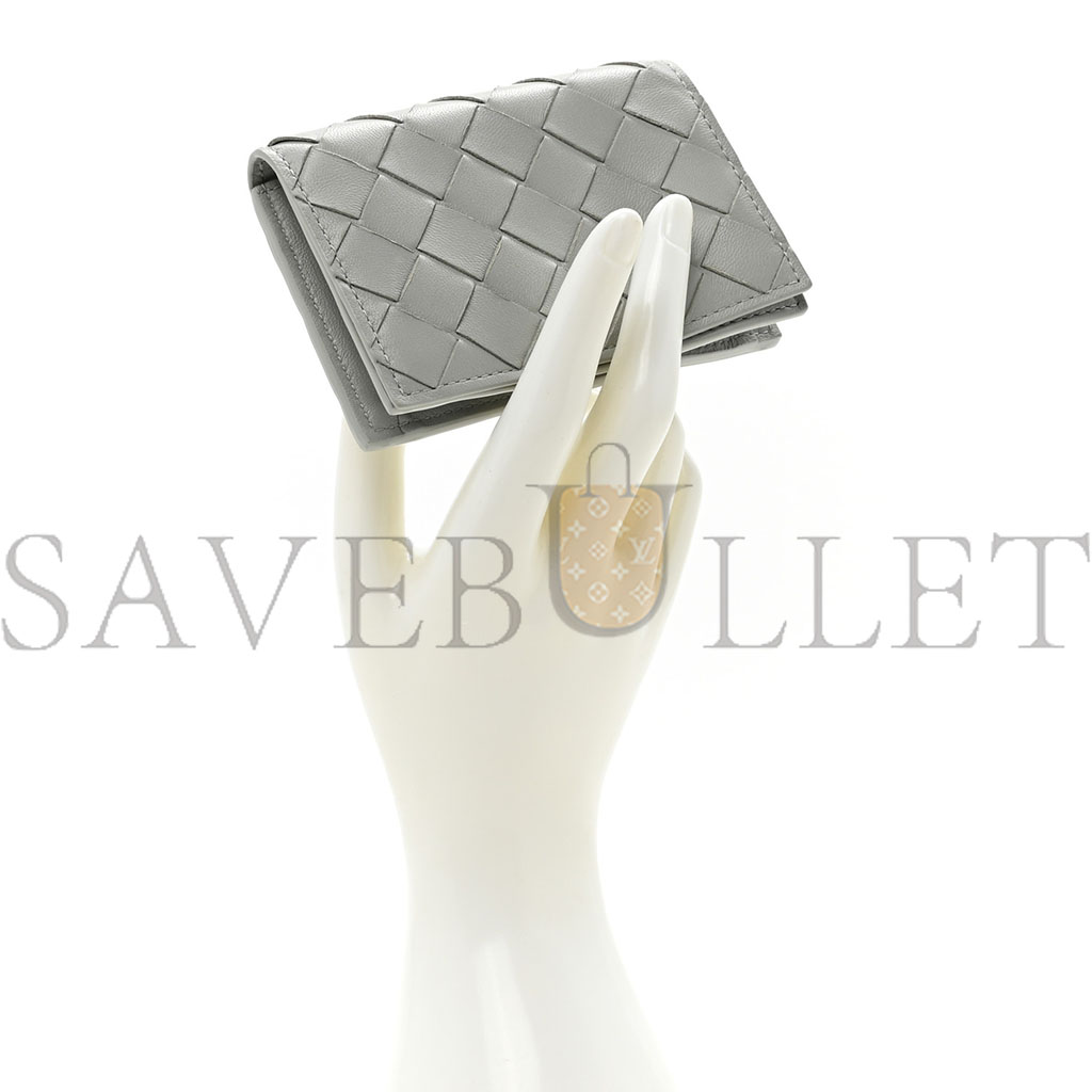 BOTTEGA VENETA NAPPA INTRECCIATO CARD CASE AGATE GREY (11*9*2cm) BOTTEGA VENETA NAPPA INTRECCIATO CARD CASE AGATE GREY (11*9*2cm)