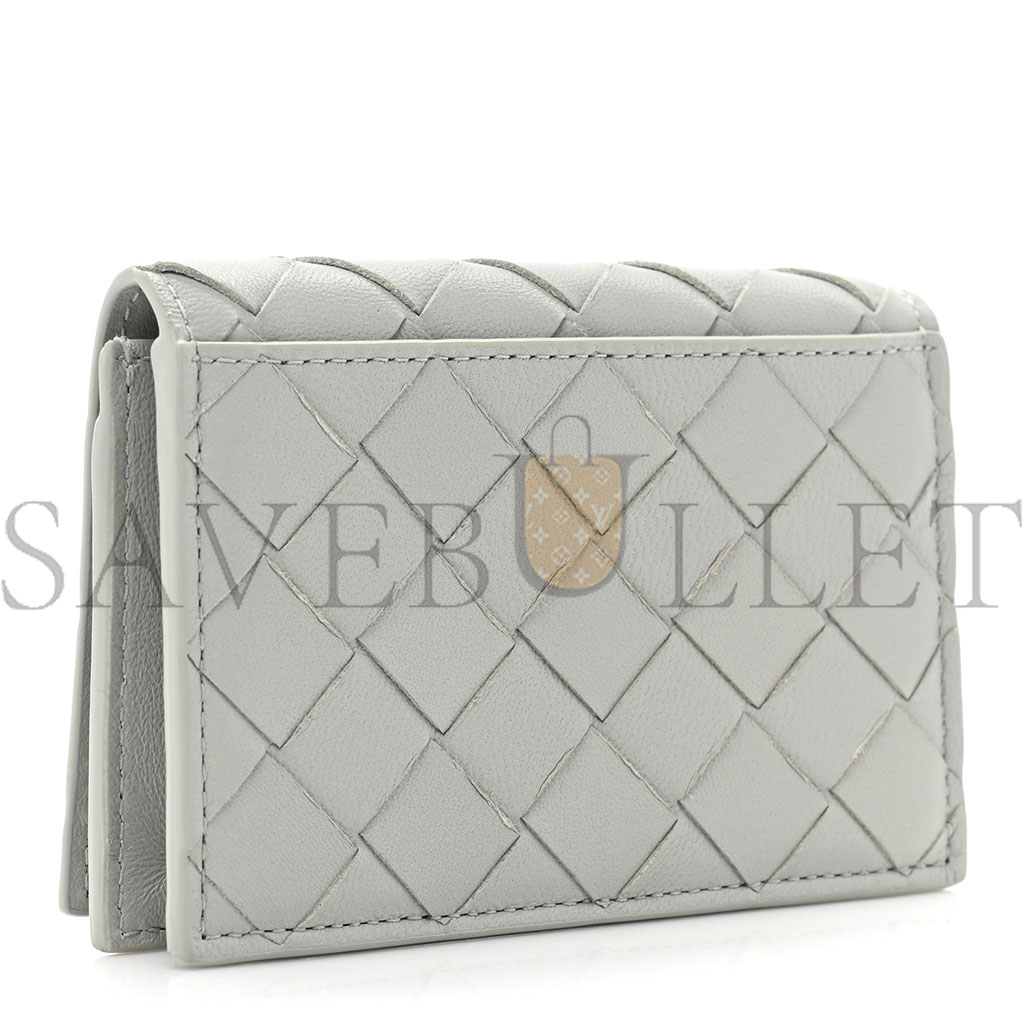 BOTTEGA VENETA NAPPA INTRECCIATO CARD CASE AGATE GREY (11*9*2cm) BOTTEGA VENETA NAPPA INTRECCIATO CARD CASE AGATE GREY (11*9*2cm)