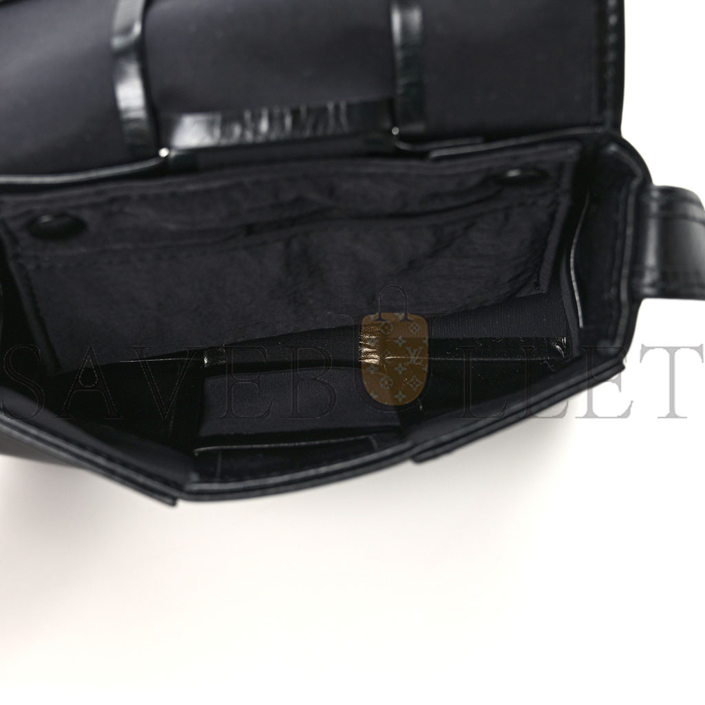 BOTTEGA VENETA PAPER CALFSKIN MAXI INTRECCIO EXTRA MINI CASSETTE CROSSBODY BAG BLACK (13*9*5cm) BOTTEGA VENETA PAPER CALFSKIN MAXI INTRECCIO EXTRA MINI CASSETTE CROSSBODY BAG BLACK (13*9*5cm)