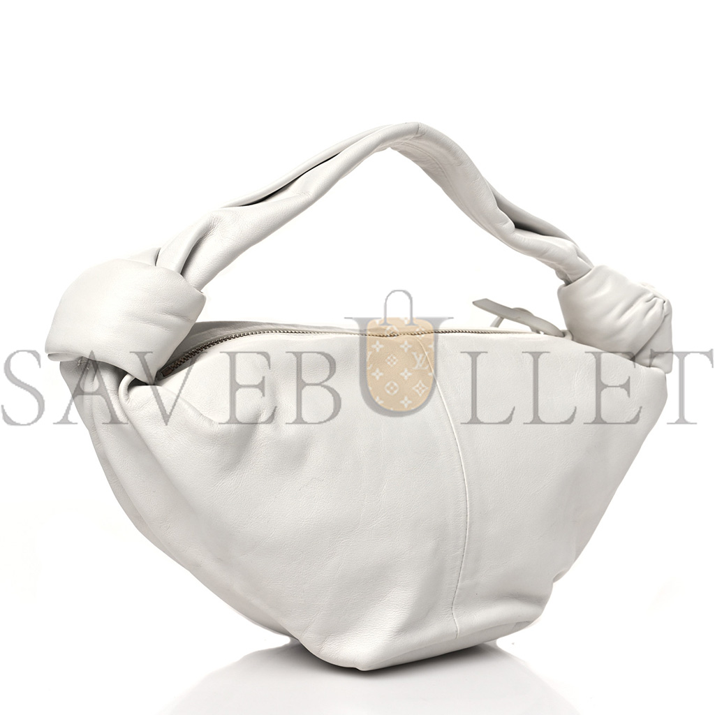 BOTTEGA VENETA CALFSKIN TEEN DOUBLE KNOT HOBO WHITE (25*13*12cm) BOTTEGA VENETA CALFSKIN TEEN DOUBLE KNOT HOBO WHITE (25*13*12cm)