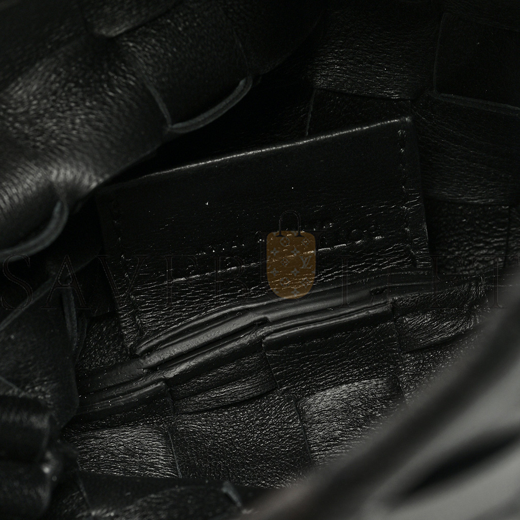 BOTTEGA VENETA NAPPA INTRECCIATO MINI SARDINE BAG BLACK (20*14*3cm) BOTTEGA VENETA NAPPA INTRECCIATO MINI SARDINE BAG BLACK (20*14*3cm)