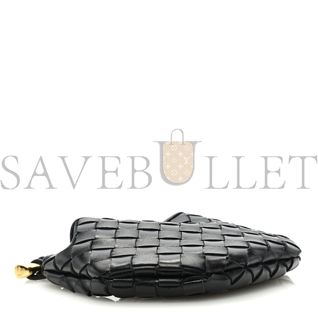BOTTEGA VENETA NAPPA INTRECCIATO MINI SARDINE BAG BLACK (20*14*3cm) BOTTEGA VENETA NAPPA INTRECCIATO MINI SARDINE BAG BLACK (20*14*3cm)