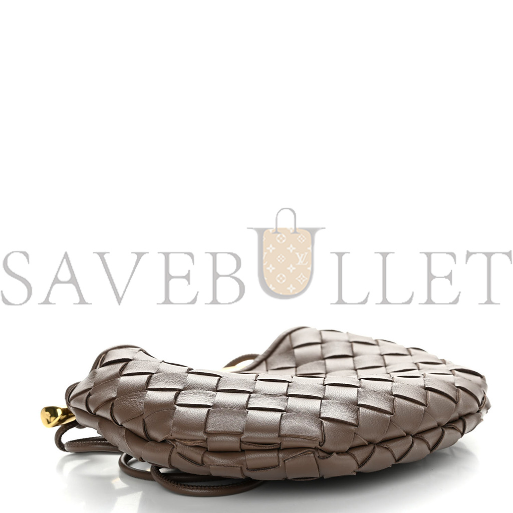 BOTTEGA VENETA NAPPA INTRECCIATO MINI SARDINE BAG TAUPE GREY (20*14*3cm) BOTTEGA VENETA NAPPA INTRECCIATO MINI SARDINE BAG TAUPE GREY (20*14*3cm)