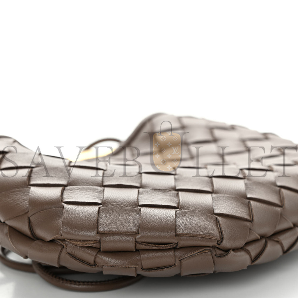BOTTEGA VENETA NAPPA INTRECCIATO MINI SARDINE BAG TAUPE GREY (20*14*3cm) BOTTEGA VENETA NAPPA INTRECCIATO MINI SARDINE BAG TAUPE GREY (20*14*3cm)