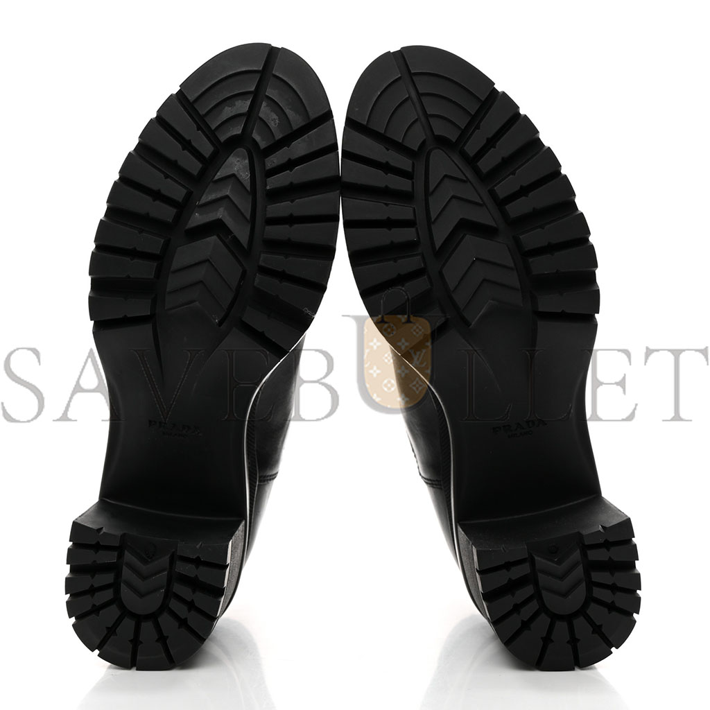 PRADA VITELLO MONTANA LUG SOLE CHELSEA 55MM BOOTS 36 BLACK PRADA VITELLO MONTANA LUG SOLE CHELSEA 55MM BOOTS 36 BLACK