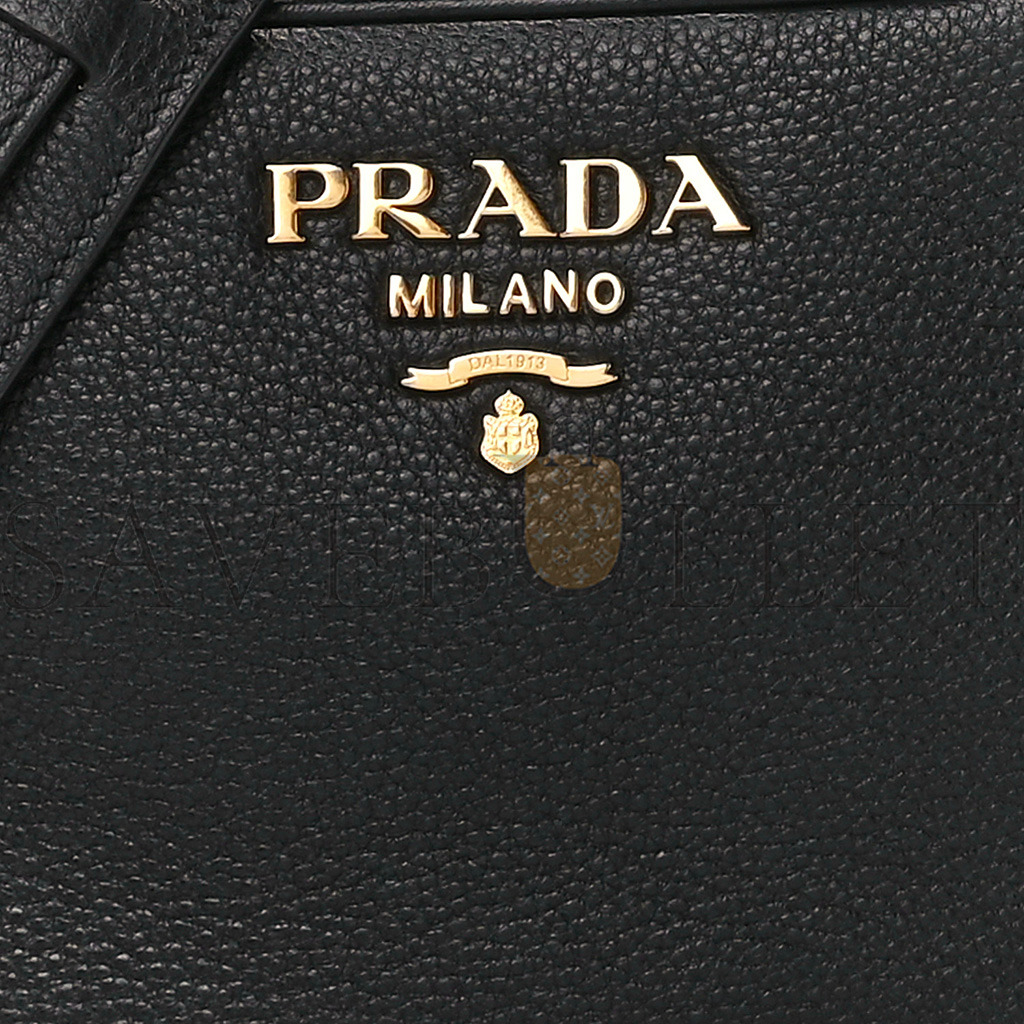 PRADA VITELLO PHENIX CAMERA BAG BLACK (20*15*8cm) PRADA VITELLO PHENIX CAMERA BAG BLACK (20*15*8cm)