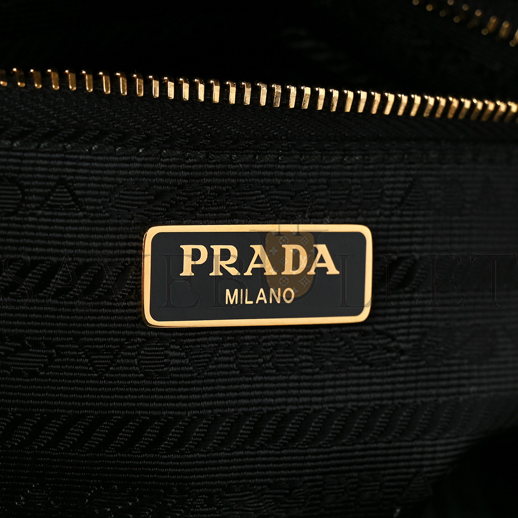 PRADA VITELLO PHENIX CAMERA BAG BLACK (20*15*8cm) PRADA VITELLO PHENIX CAMERA BAG BLACK (20*15*8cm)