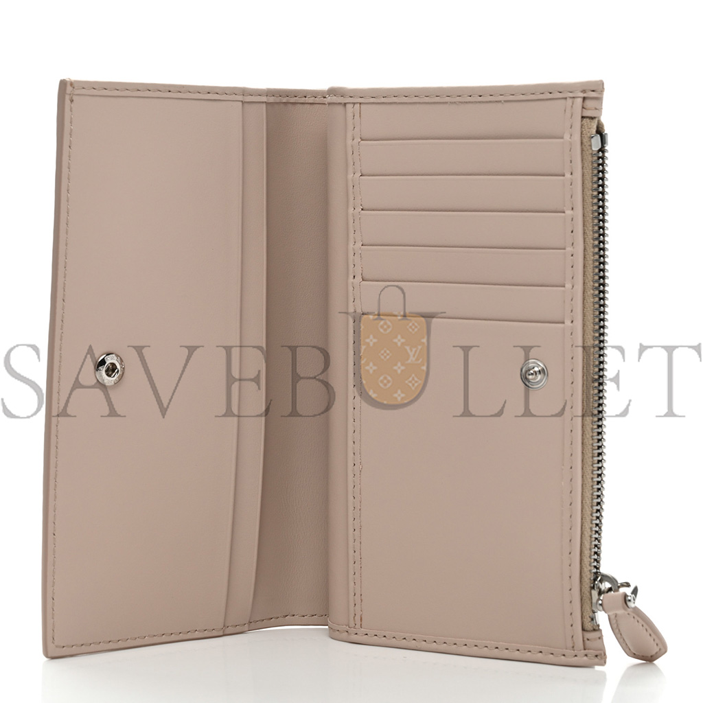 PRADA VITELLO DAINO TRIANGLE CONTINENTAL ZIP WALLET NINFEA (16*10*2cm) PRADA VITELLO DAINO TRIANGLE CONTINENTAL ZIP WALLET NINFEA (16*10*2cm)
