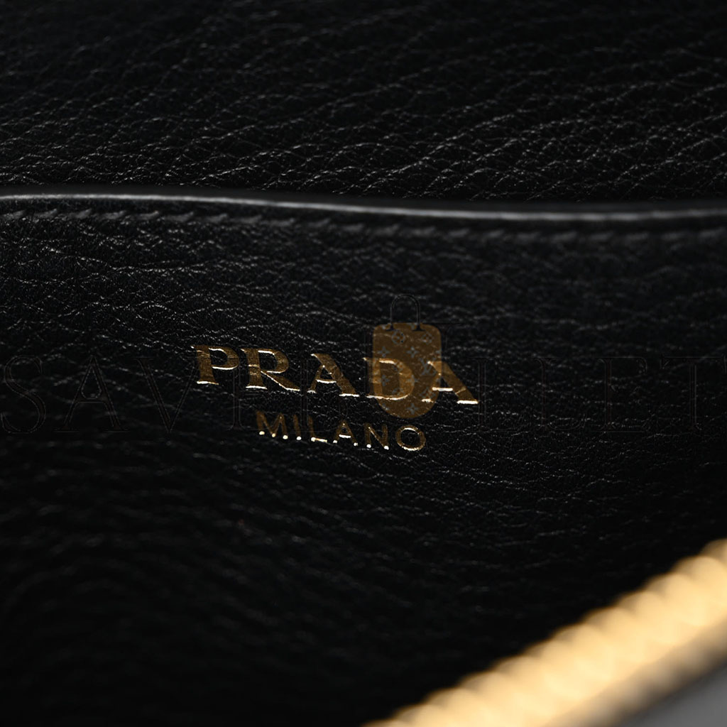 PRADA VITELLO PHENIX CROSSBODY BAG BLACK (22*15*7cm) PRADA VITELLO PHENIX CROSSBODY BAG BLACK (22*15*7cm)