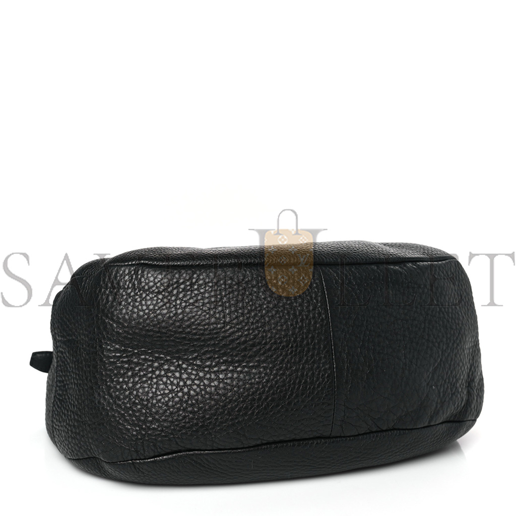 PRADA VITELLO DAINO HOBO BLACK (36*30*15cm) PRADA VITELLO DAINO HOBO BLACK (36*30*15cm)