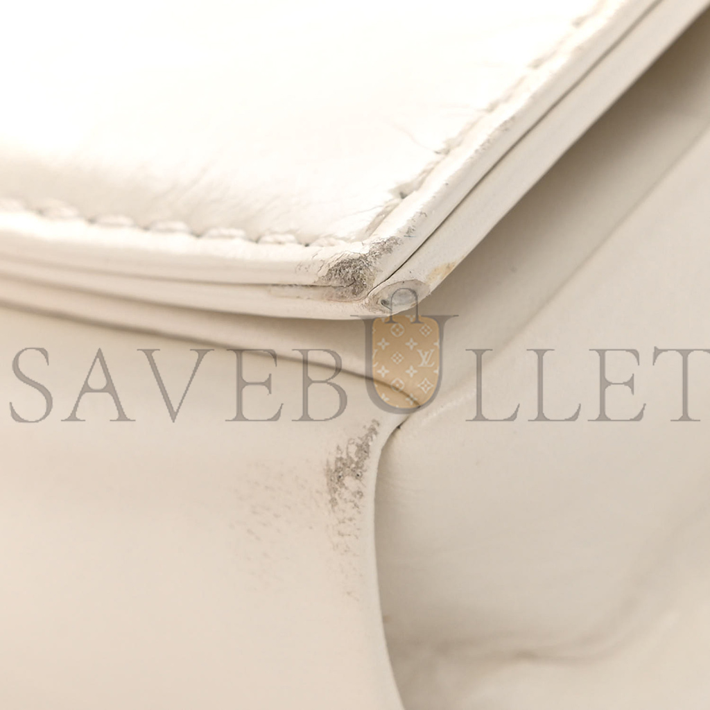 BOTTEGA VENETA PAPER CALFSKIN INTRECCIATO CASSETTE BELT BAG WHITE (18*10*4cm) BOTTEGA VENETA PAPER CALFSKIN INTRECCIATO CASSETTE BELT BAG WHITE (18*10*4cm)
