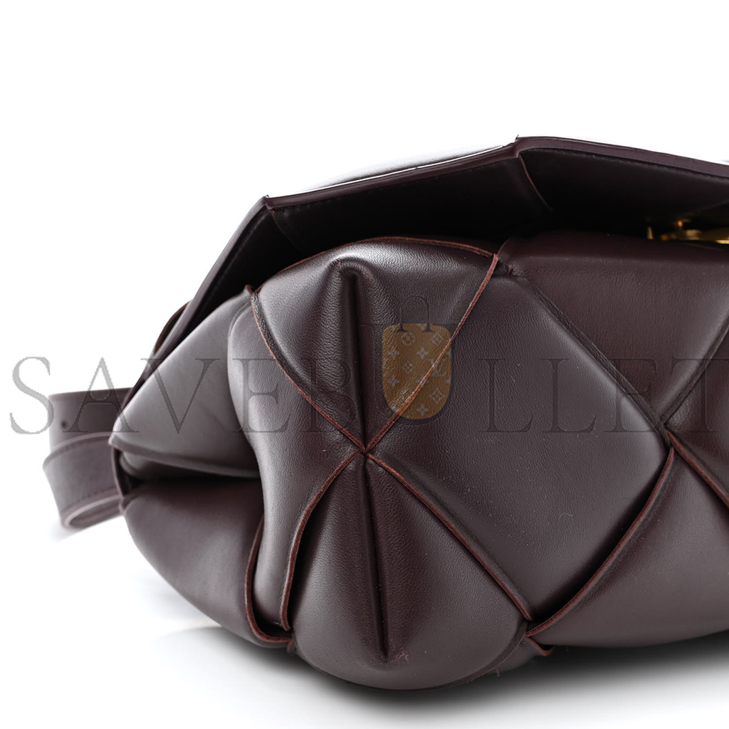 BOTTEGA VENETA NAPPA INTRECCIO PADDED TOP HANDLE SHOULDER BAG GRAPE (30*16*10cm) BOTTEGA VENETA NAPPA INTRECCIO PADDED TOP HANDLE SHOULDER BAG GRAPE (30*16*10cm)