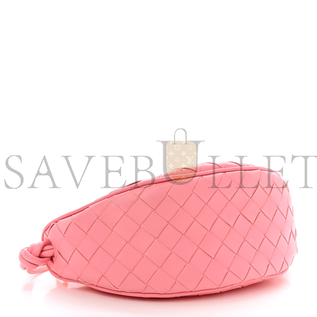 BOTTEGA VENETA NAPPA INTRECCIATO HALF MOON POUCH ON STRAP RIBBON (24*11*10cm) BOTTEGA VENETA NAPPA INTRECCIATO HALF MOON POUCH ON STRAP RIBBON (24*11*10cm)