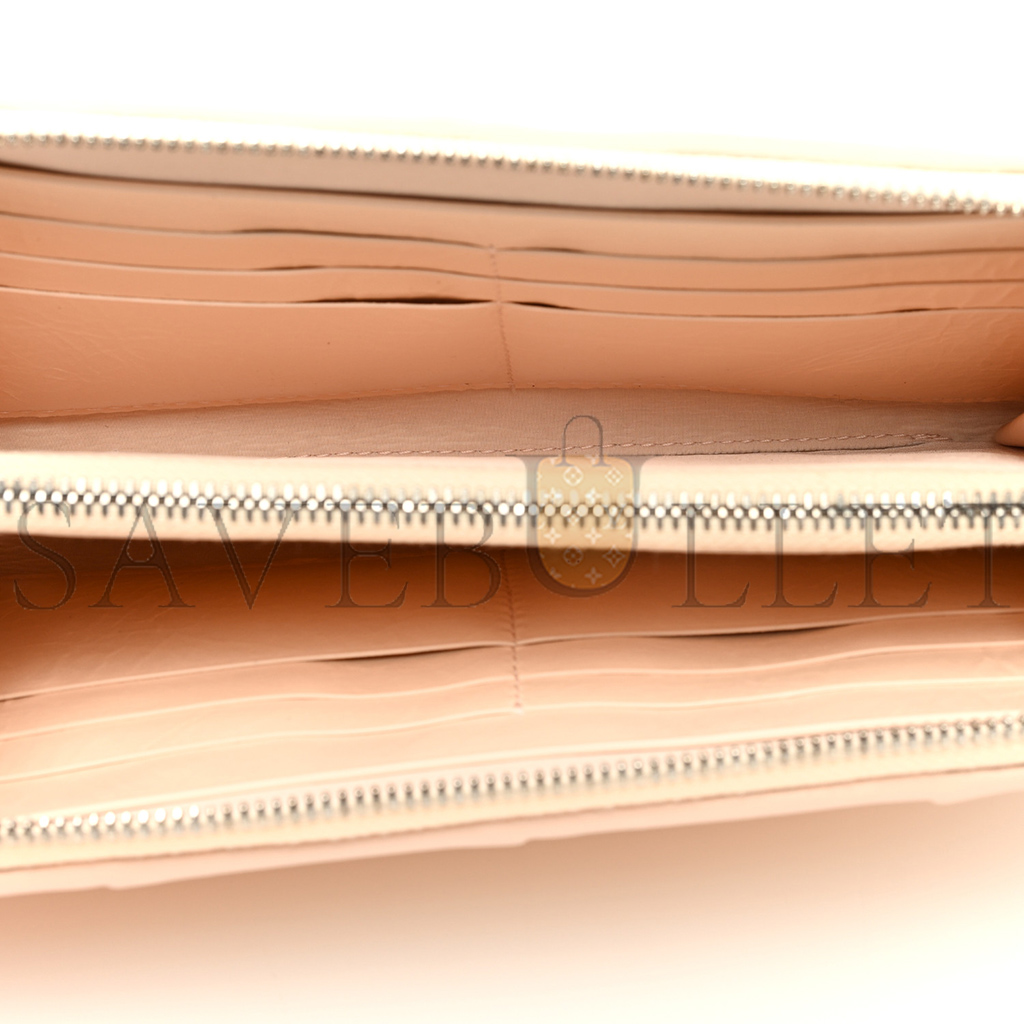 BOTTEGA VENETA NAPPA MAXI INTRECCIATO ZIP AROUND WALLET ROSE MOLE (19*11*2cm) BOTTEGA VENETA NAPPA MAXI INTRECCIATO ZIP AROUND WALLET ROSE MOLE (19*11*2cm)