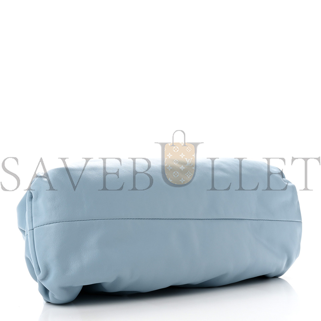 BOTTEGA VENETA SMOOTH BUTTER CALF THE POUCH OVERSIZED CLUTCH ICE (37*17*9cm) BOTTEGA VENETA SMOOTH BUTTER CALF THE POUCH OVERSIZED CLUTCH ICE (37*17*9cm)
