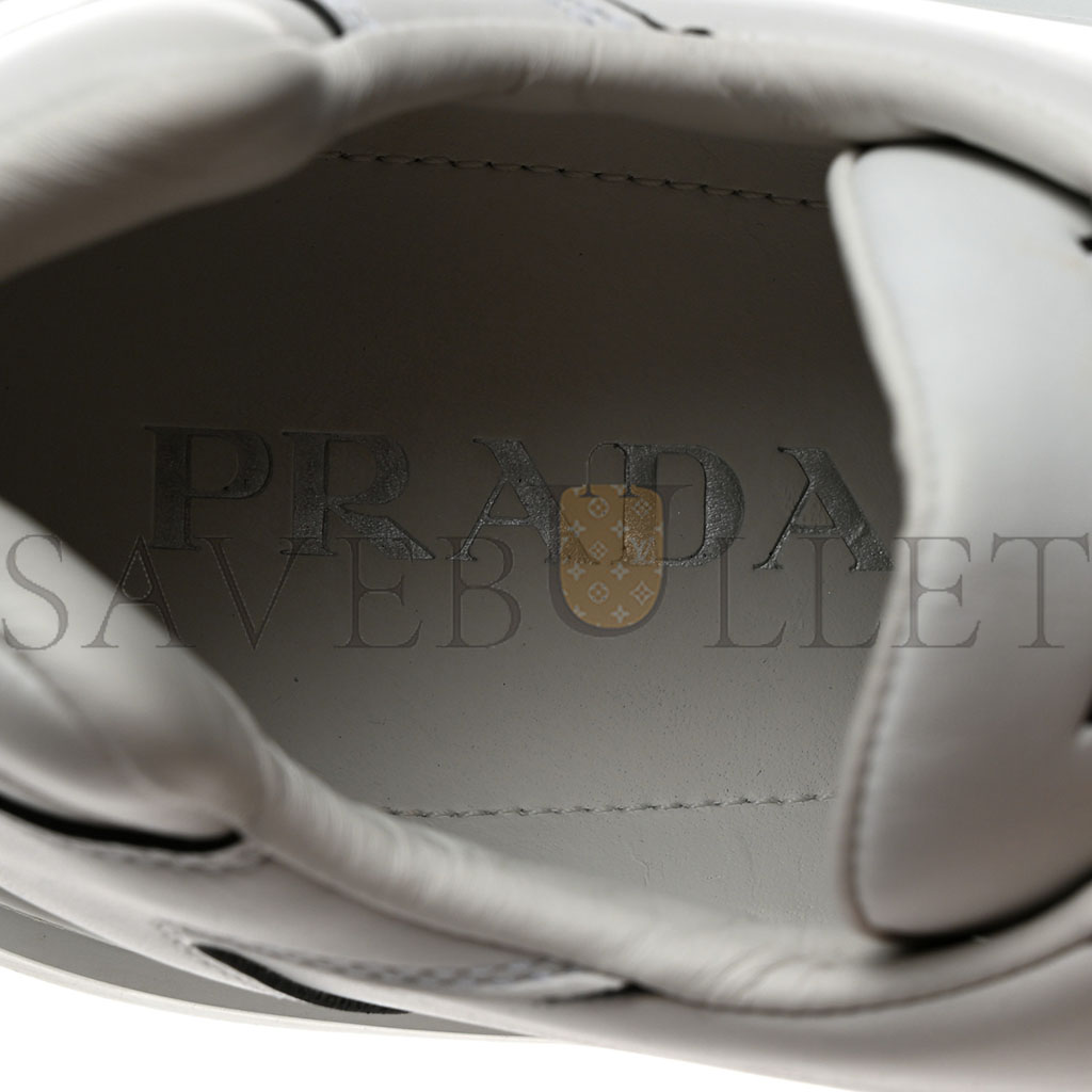 PRADA CALFSKIN MENS MONTANA LOW TOP SNEAKERS 7 WHITE PRADA CALFSKIN MENS MONTANA LOW TOP SNEAKERS 7 WHITE