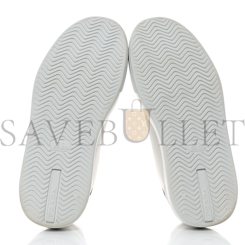 PRADA CALFSKIN MENS MONTANA LOW TOP SNEAKERS 7 WHITE PRADA CALFSKIN MENS MONTANA LOW TOP SNEAKERS 7 WHITE