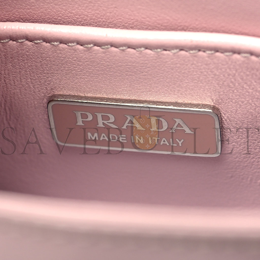 PRADA BRUSHED CALFSKIN SMALL TOTE ALABASTRO (18*16*5cm) PRADA BRUSHED CALFSKIN SMALL TOTE ALABASTRO (18*16*5cm)