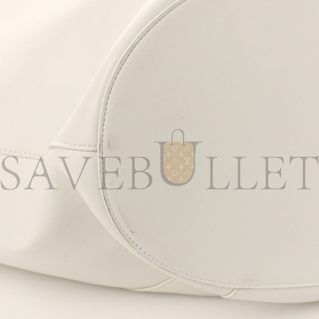 BOTTEGA VENETA FRENCH CALFSKIN LARGE BASKET TOTE WHITE (44*37*22cm) BOTTEGA VENETA FRENCH CALFSKIN LARGE BASKET TOTE WHITE (44*37*22cm)