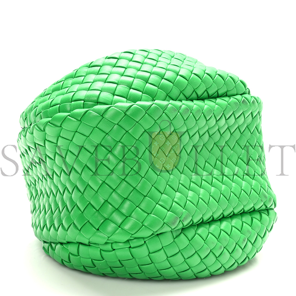 BOTTEGA VENETA RUBBER PADDED INTRECCIATO MINI JODIE PARAKEET (25*15*8cm) BOTTEGA VENETA RUBBER PADDED INTRECCIATO MINI JODIE PARAKEET (25*15*8cm)