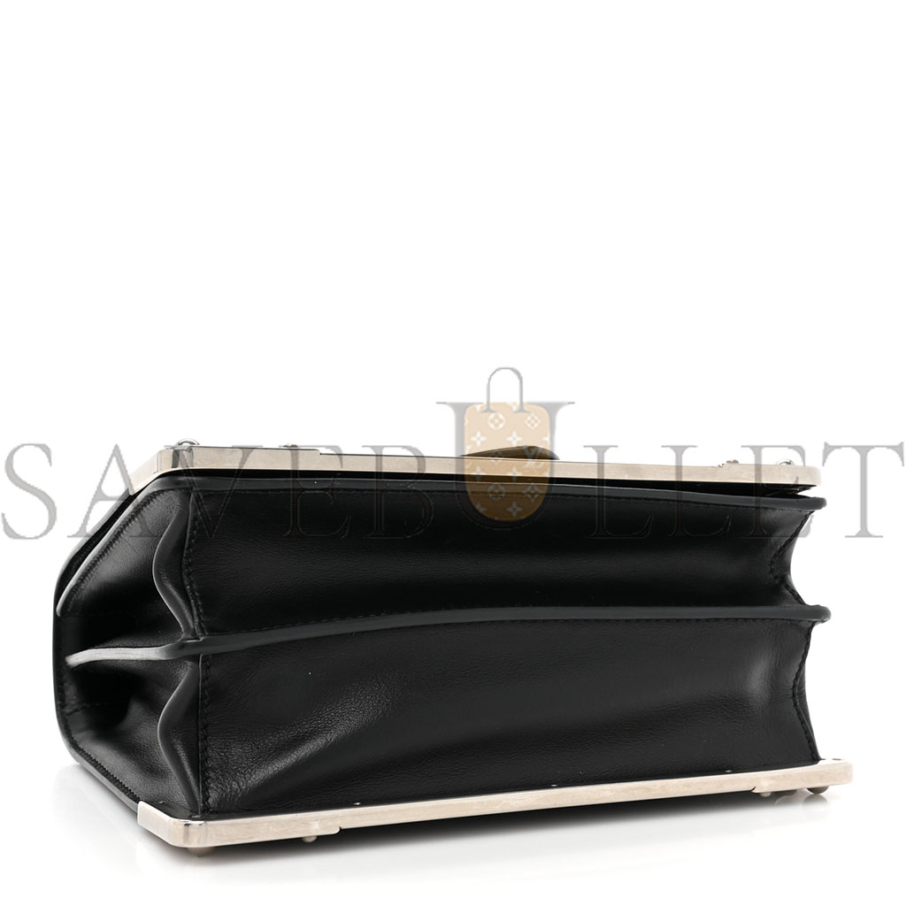 PRADA CITY CALF SAFFIANO CAHIER BAG BLACK (20*14*9cm) PRADA CITY CALF SAFFIANO CAHIER BAG BLACK (20*14*9cm)