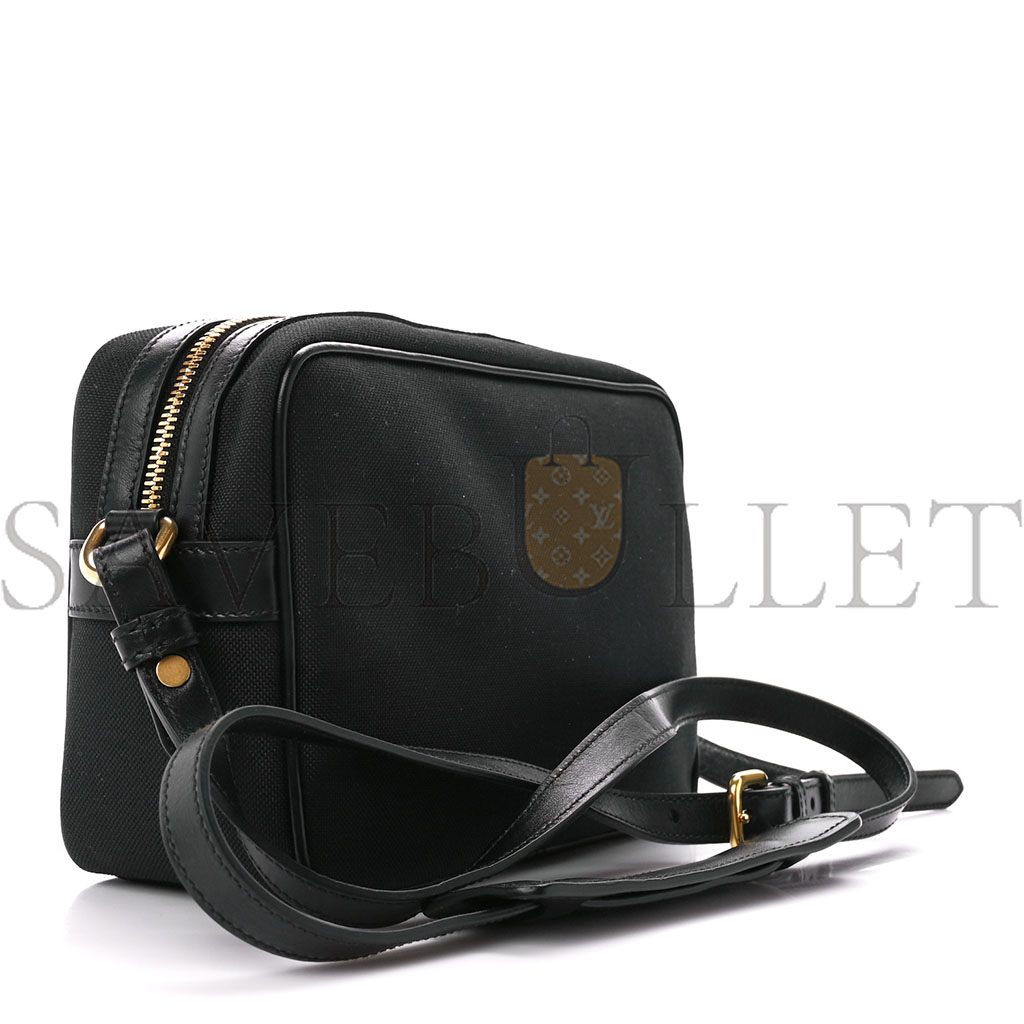 PRADA JACQUARD LOGO CAMERA BAG BLACK (23*15*8cm) PRADA JACQUARD LOGO CAMERA BAG BLACK (23*15*8cm)