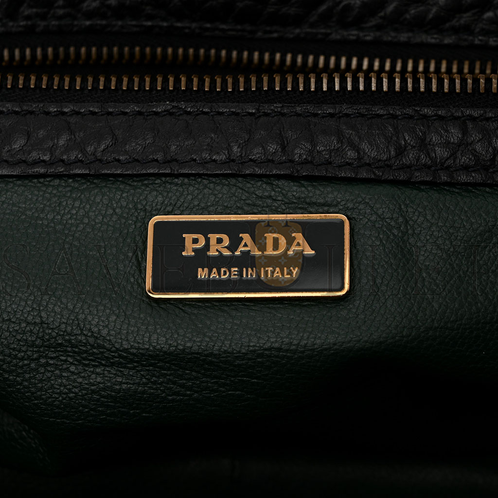 PRADA CERVO BERLINO SATCHEL BLACK (31*20*15cm) PRADA CERVO BERLINO SATCHEL BLACK (31*20*15cm)